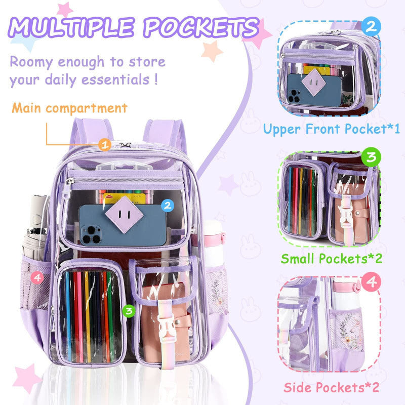 Transparent backpack