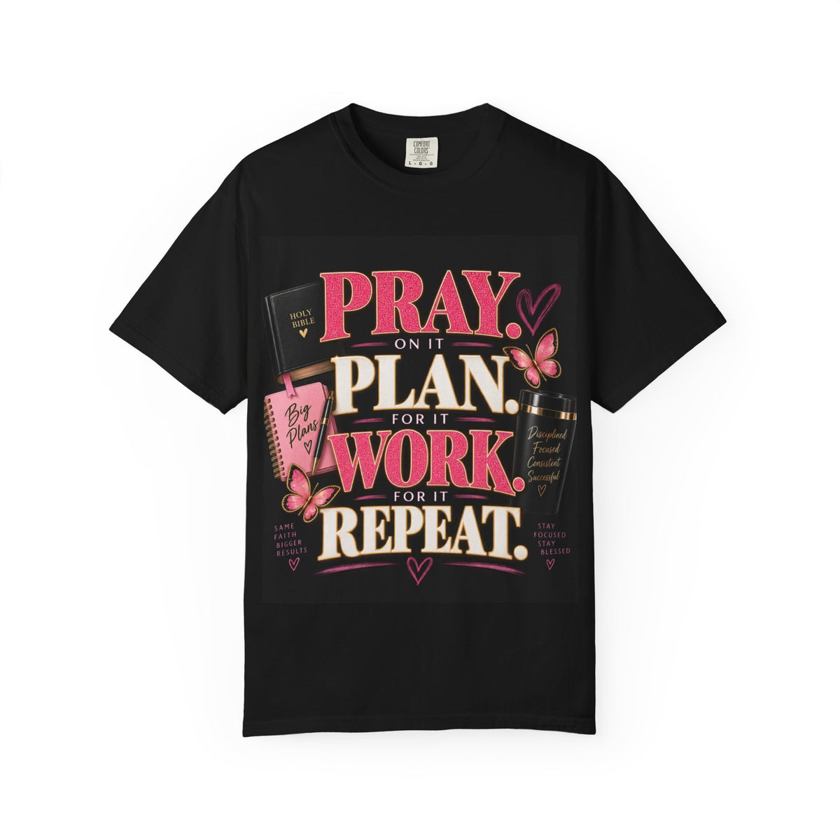 Play, Plan, Work, Repeat-Graphic T-shirt