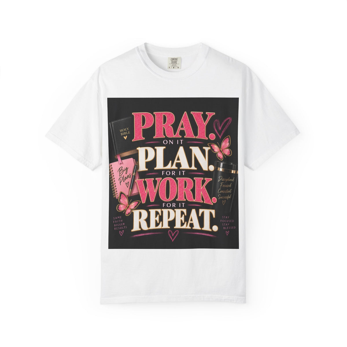 Play, Plan, Work, Repeat-Graphic T-shirt
