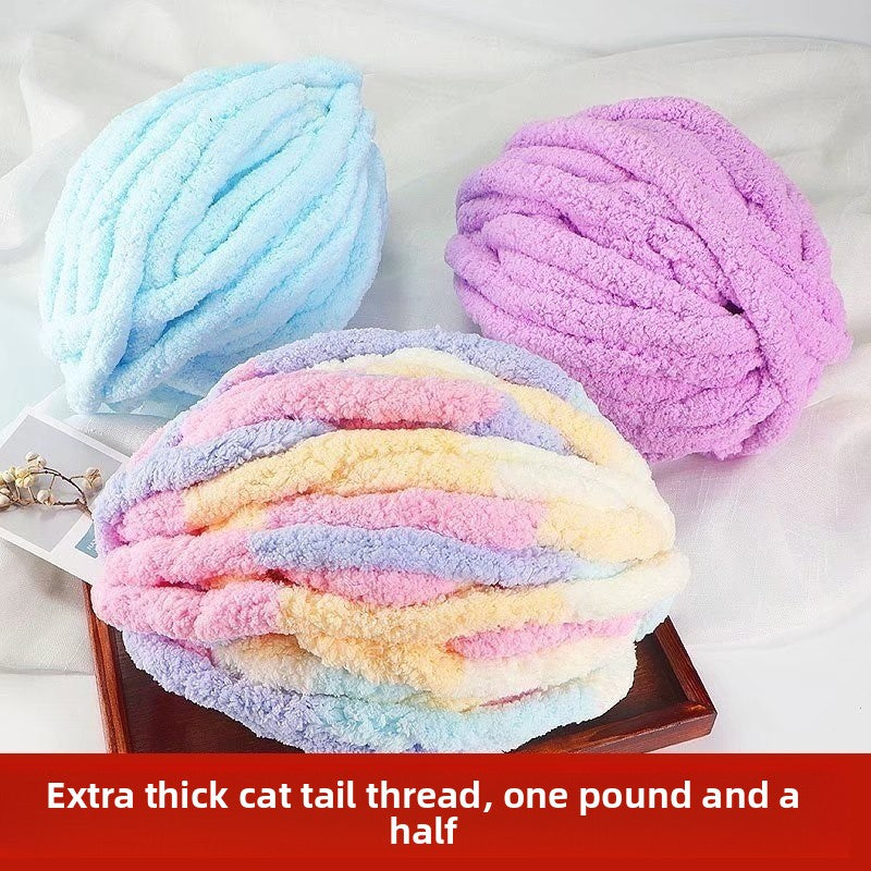 Finger Scarf Hand-Knitted DIY Yarn Ball for Beginners