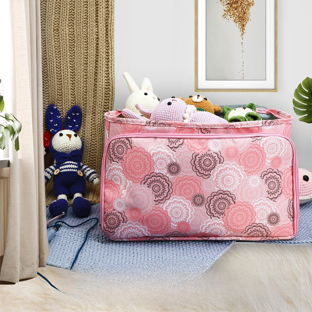Three-Hole Crochet Storage Bag