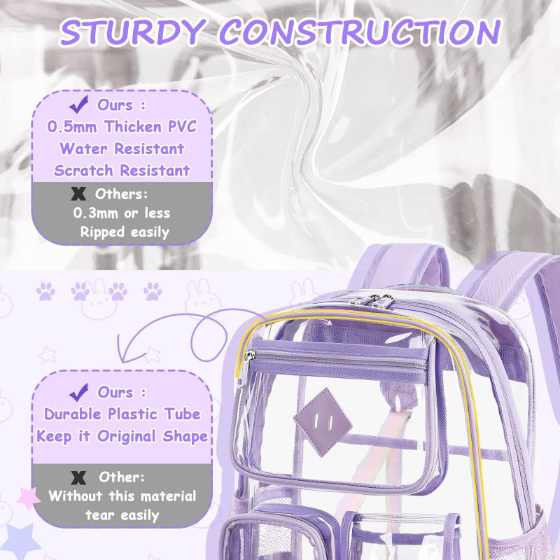 Transparent backpack