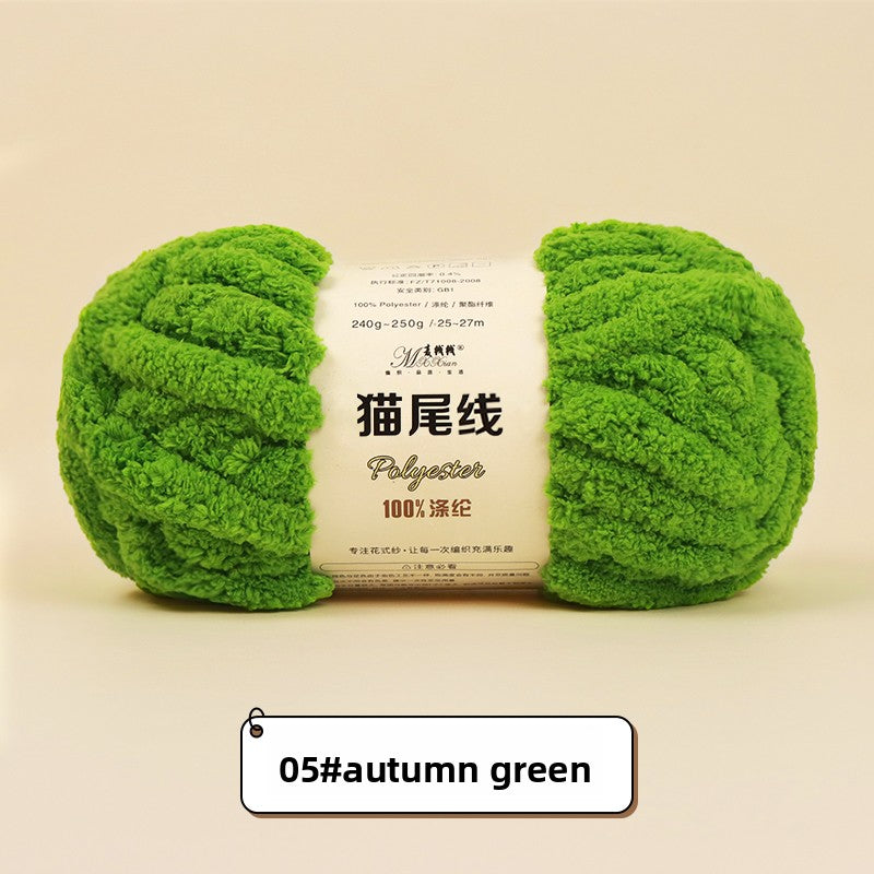 Finger Scarf Hand-Knitted DIY Yarn Ball for Beginners