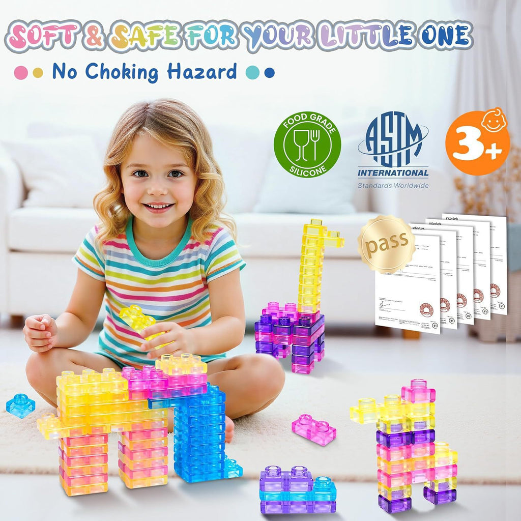 Squishy Jelly Building Blocks Stress Relief Toys