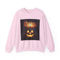 Halloween Jack-O'-Lantern Crewneck Sweatshirt — "Happy Halloween" Pumpkin Graphic