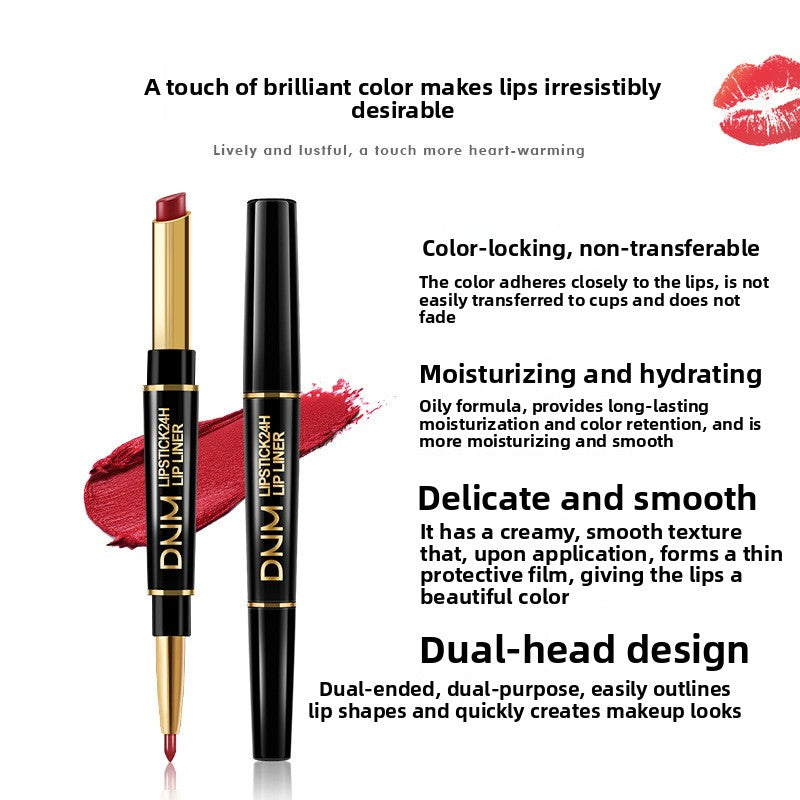 Double-Ended Matte Lipstick Lip Liner
