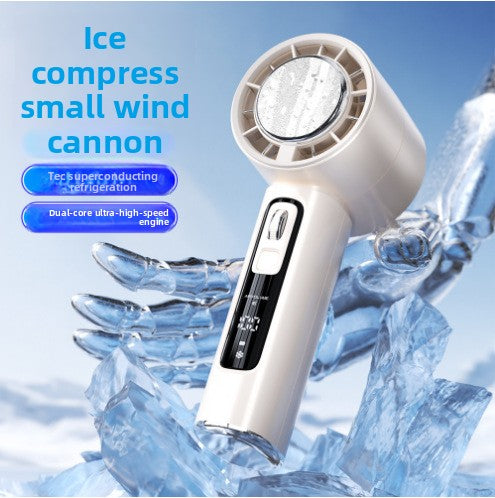 Portable Rechargeable Handheld Fan with Semiconductor Cooling