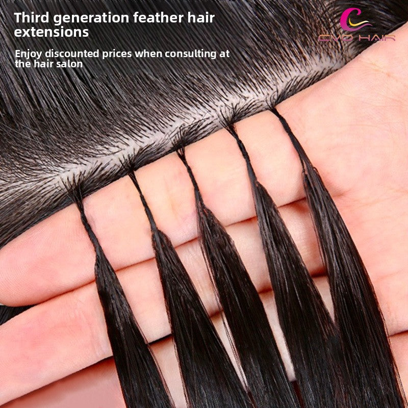 Feather Hair Extensions Real Human Hair 40 Bundles