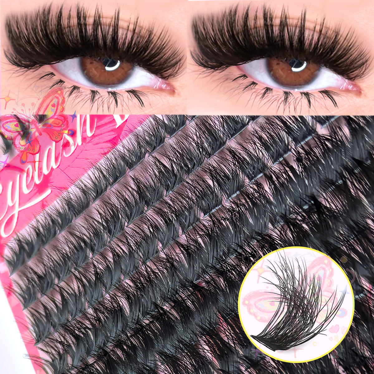 Fluffy Volume False Eyelashes Lower Lashes