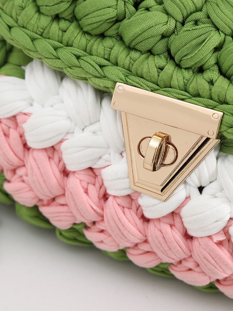 Adjustable Chain Crochet Crossbody Bag
