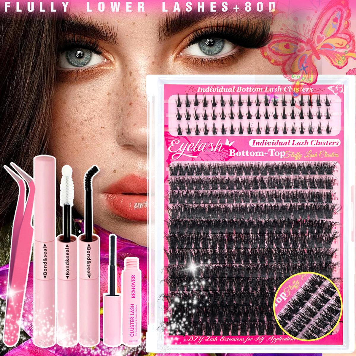 Fluffy Volume False Eyelashes Lower Lashes