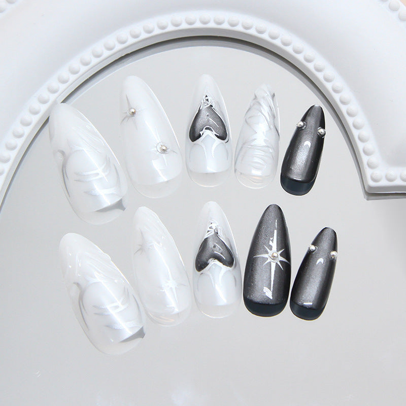 Black Cat Eye Press On Nails