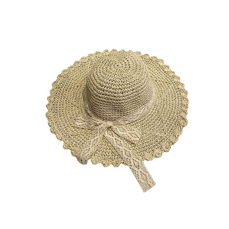 Handwoven Crochet Straw Sun Hat