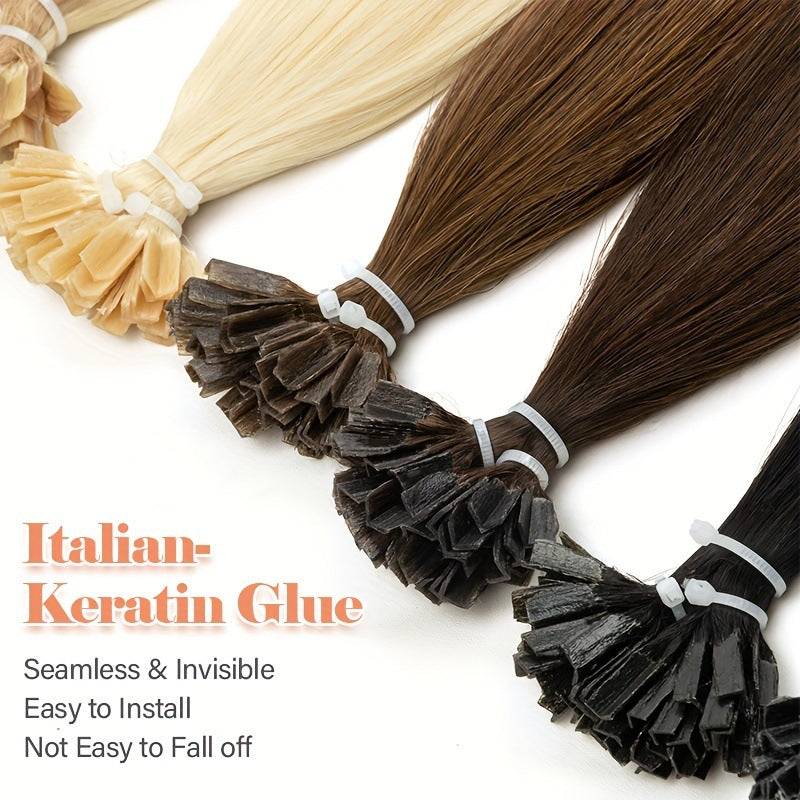 Real human hair extensions