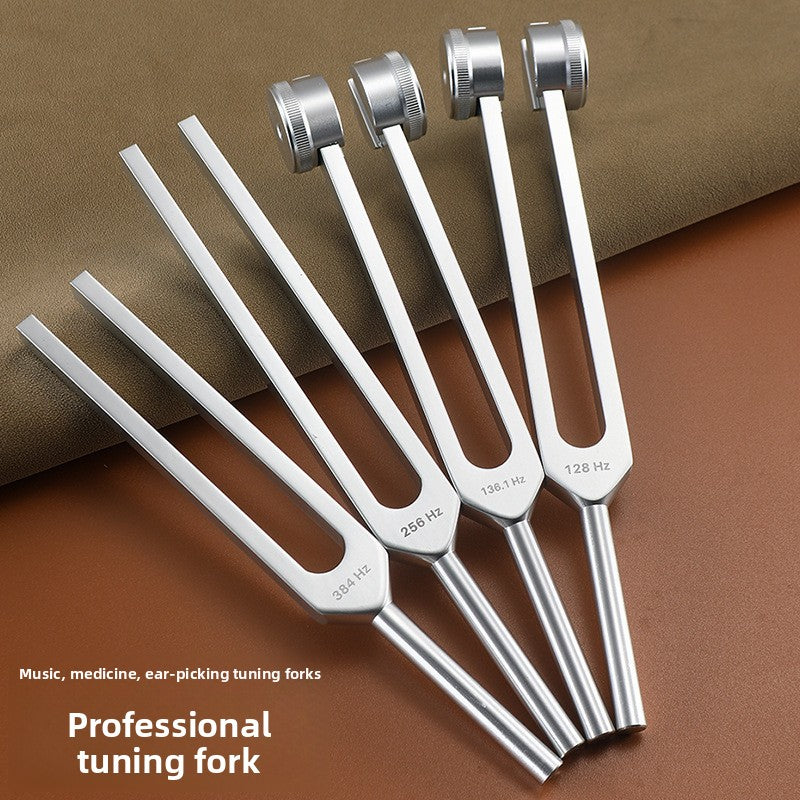Aluminum Alloy Tuning Forks Set with Leather Case