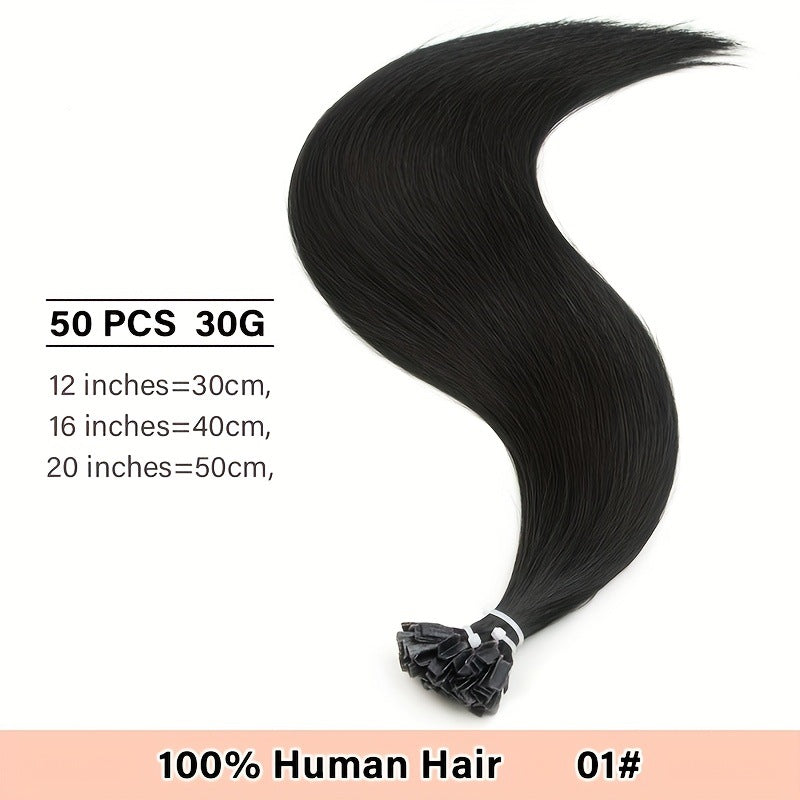 Real human hair extensions
