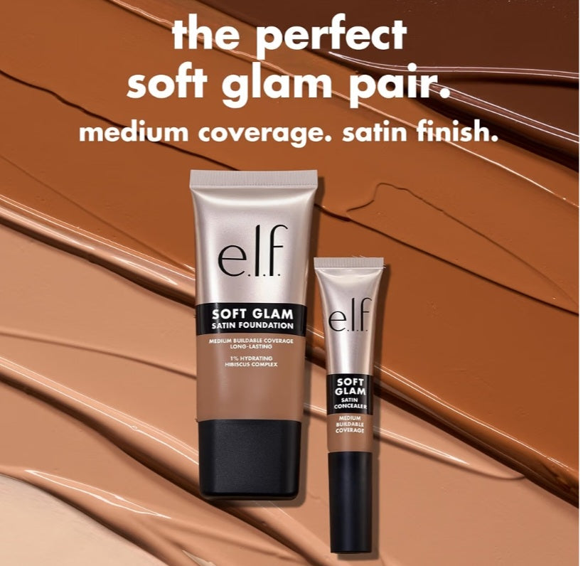 e.l.f. Soft Glam Satin Concealer, Medium Coverage, 10 Fair Cool
