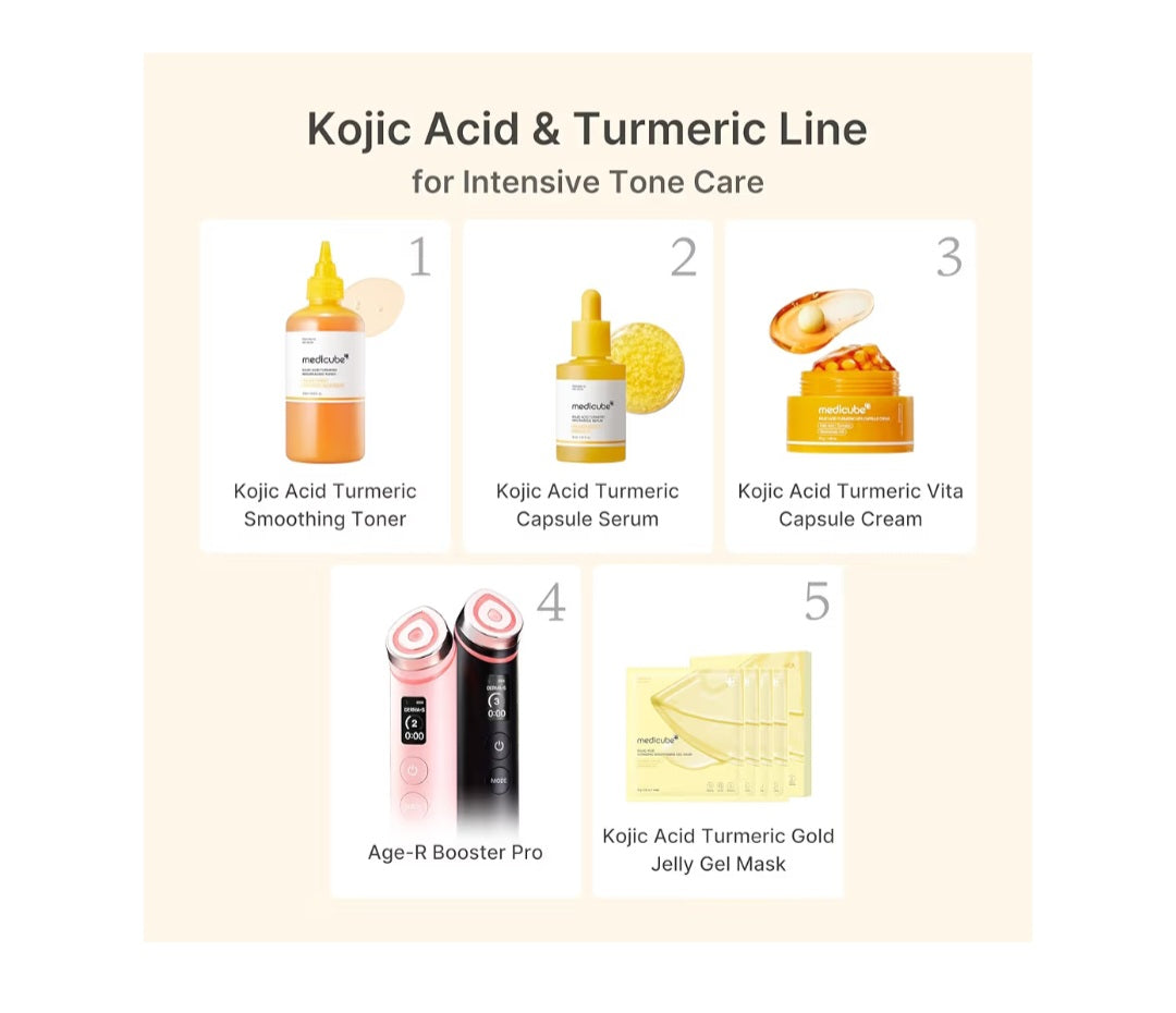 medicube Capsule Cream with Kojic Acid & Turmeric for Uneven Skin Tone