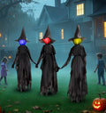 DR.DUDU 6 FT Witch Halloween Decorations Outdoor Yard Decor, Set of 3