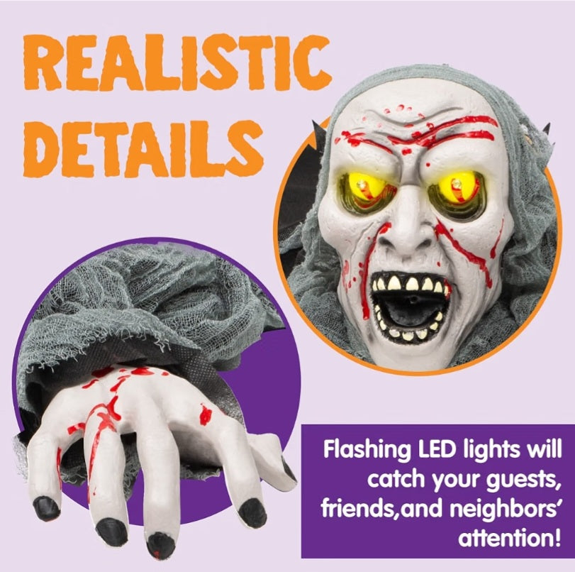 JOYIN Halloween Decorations Outdoor Light-Up Zombie Groundbreaker