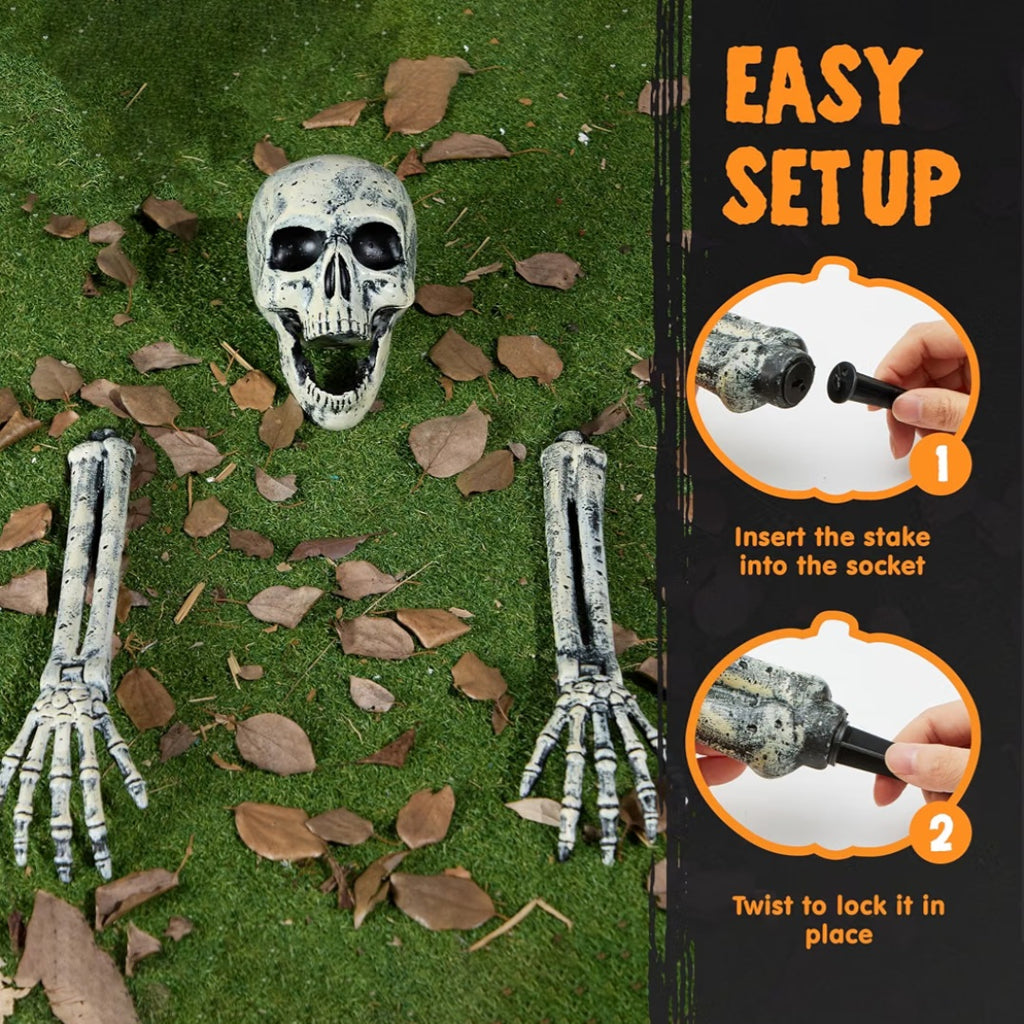 JOYIN 3 Pcs Halloween Skeleton Decorations