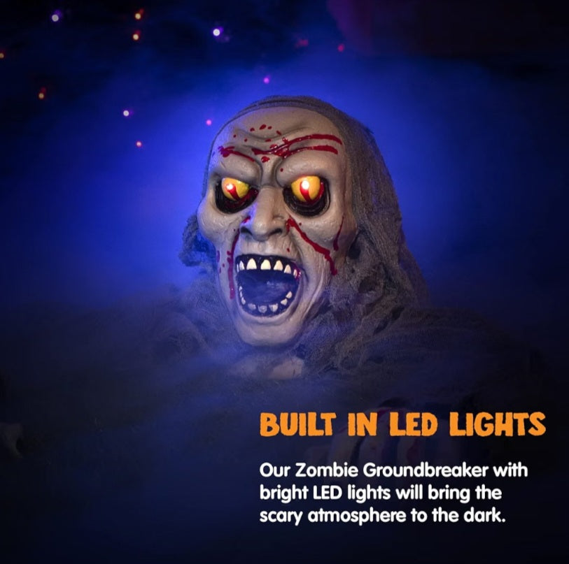 JOYIN Halloween Decorations Outdoor Light-Up Zombie Groundbreaker