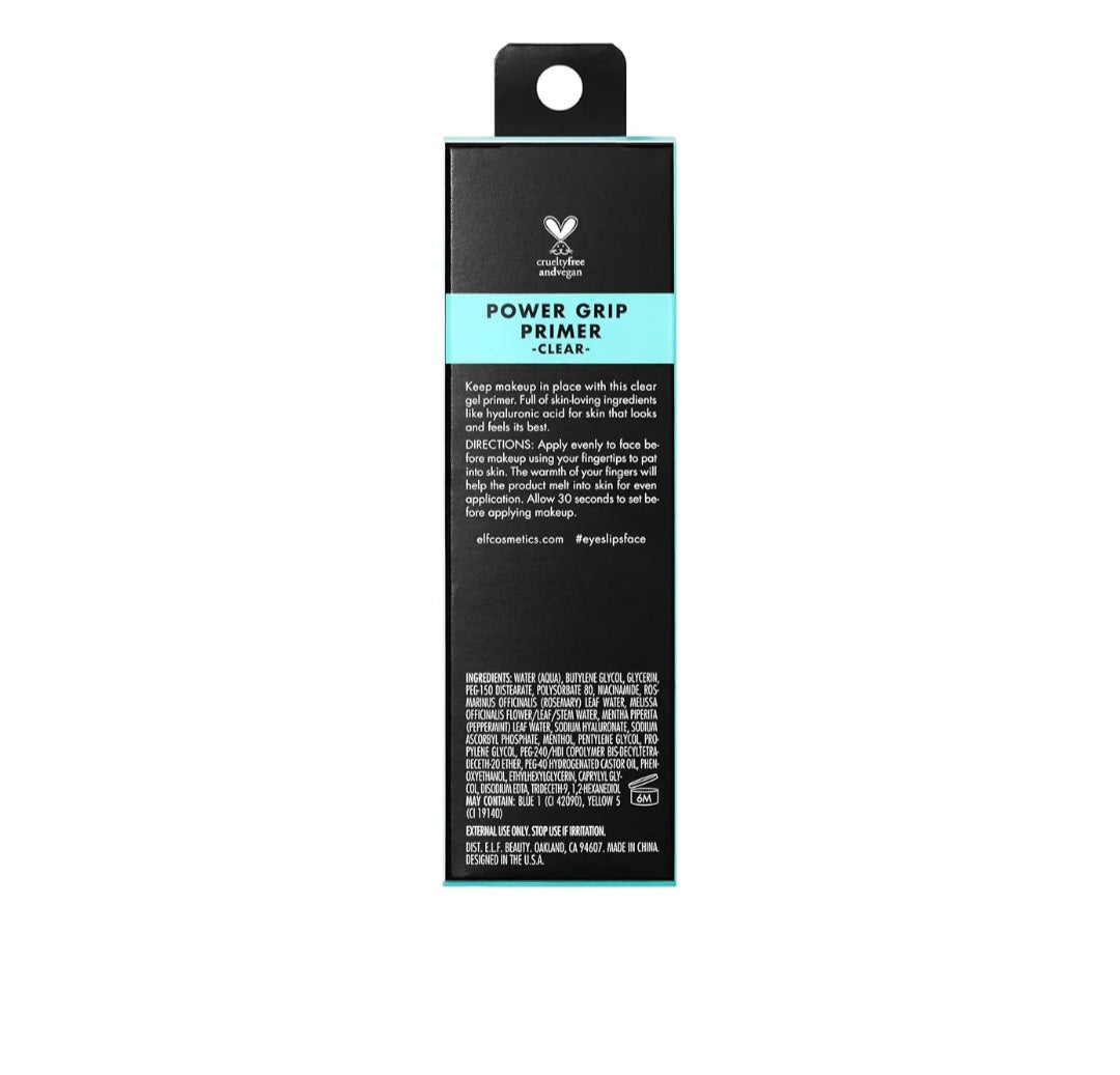 e.l.f. Power Grip Primer, Gripping & Hydrating Gel Primer, 0.811 Fl Oz