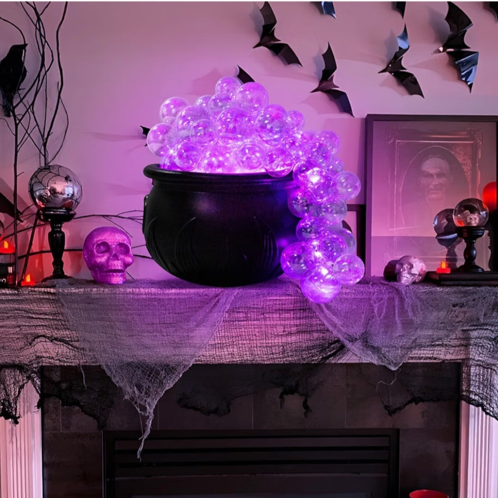 Halloween Decorations Indoor - DIY Bubbling Cauldron Set for Home Decor