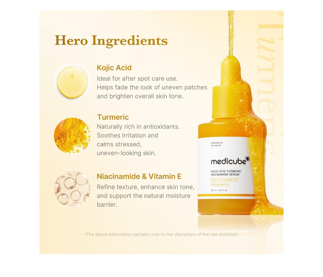 medicube Kojic Acid Turmeric Clarifying Capsule Serum for Troubled Skin
