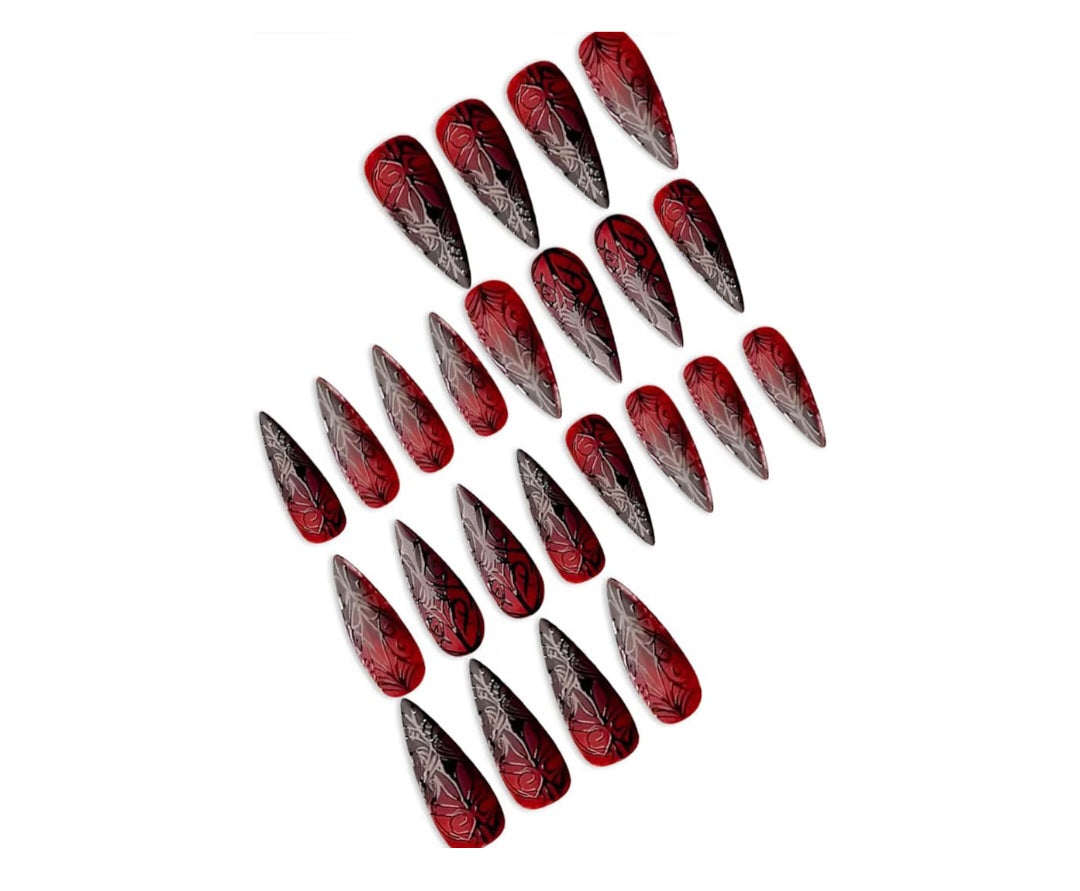 Halloween Press on Nails Medium Stiletto