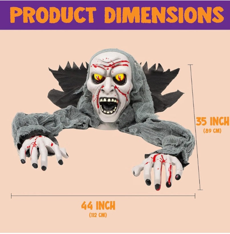 JOYIN Halloween Decorations Outdoor Light-Up Zombie Groundbreaker