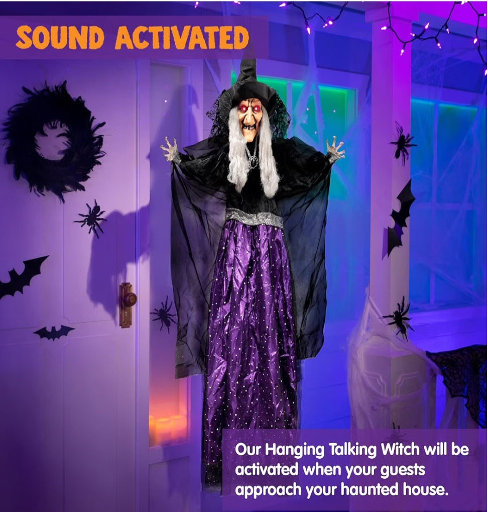 JOYIN 47” Animated Witch Halloween Decorations