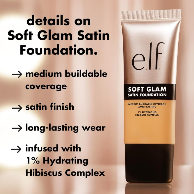 e.l.f. Soft Glam Satin Foundation, Medium Coverage, 25 Light Neutral