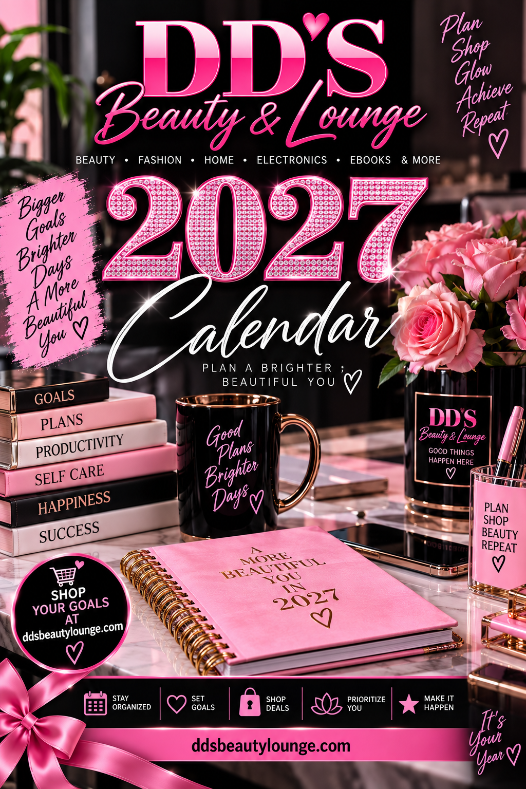 🗓️ DD’S Beauty & Lounge 2027 Digital Planner