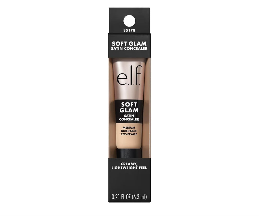 e.l.f. Soft Glam Satin Concealer, Medium Coverage, 13 Fair Neutral
