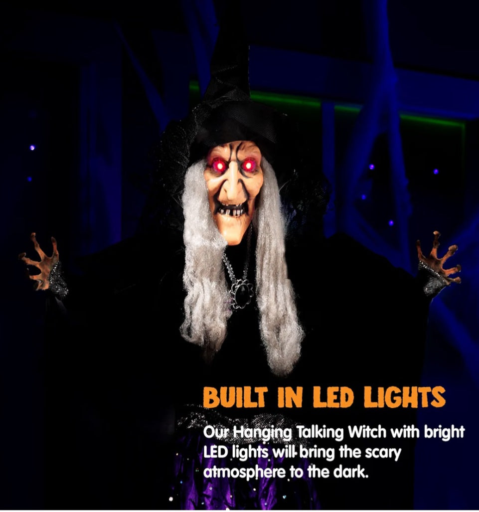 JOYIN 47” Animated Witch Halloween Decorations