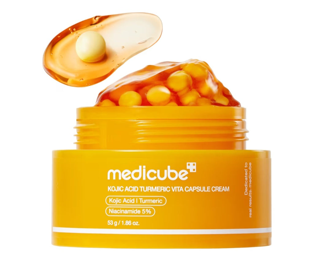 medicube Capsule Cream with Kojic Acid & Turmeric for Uneven Skin Tone