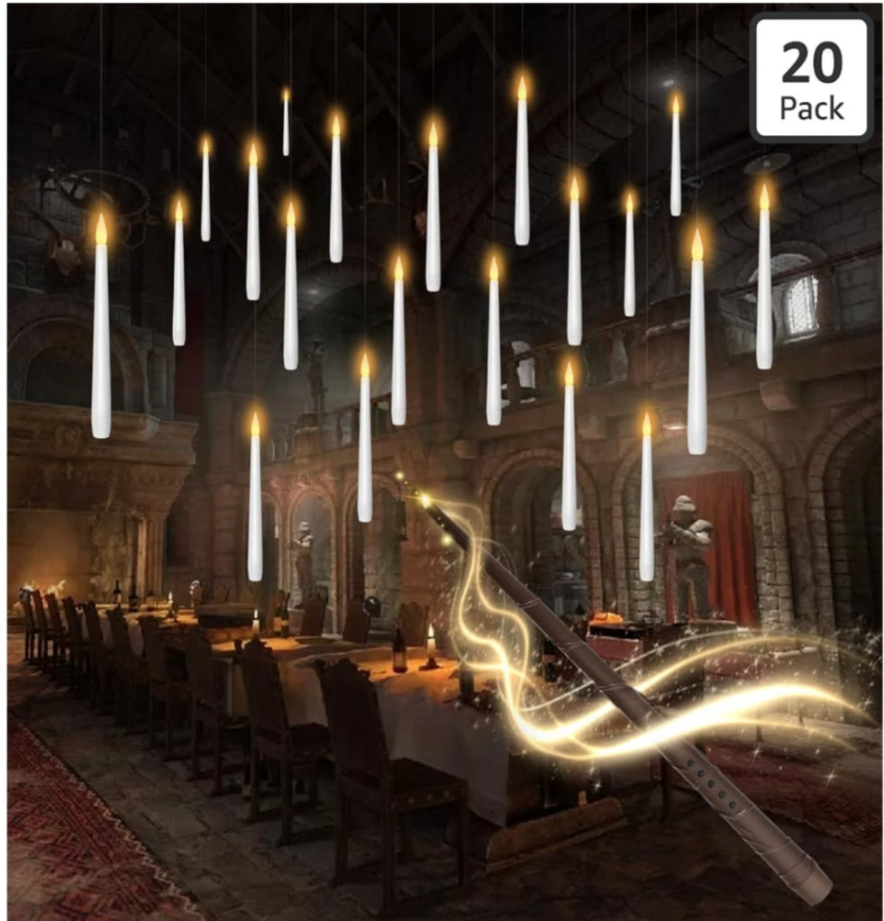 Flameless Floating Candles with Wand