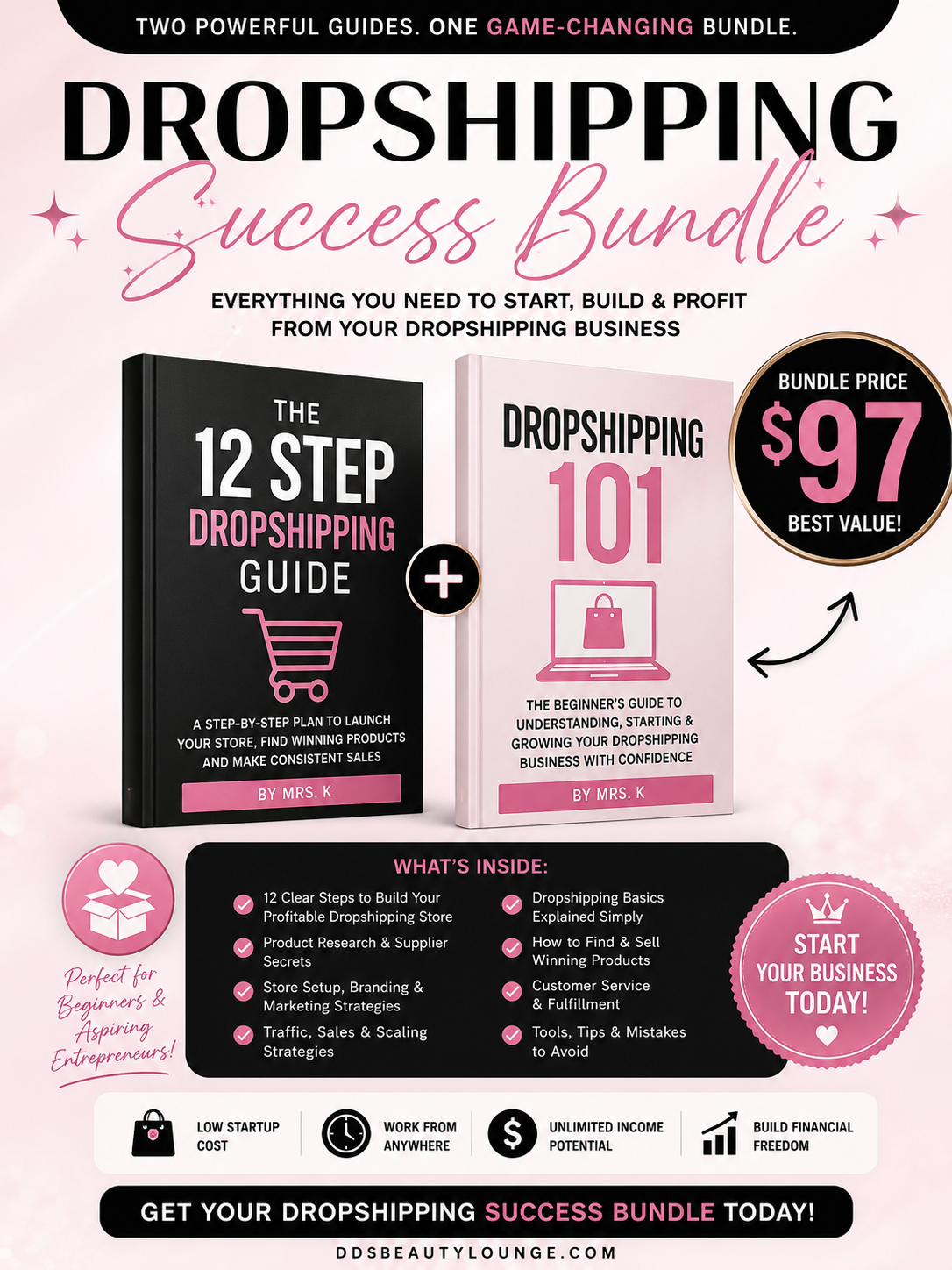 🚀 DROPSHIPPING SUCCESS BUNDLE — ONLY $97 MOST POPULAR
