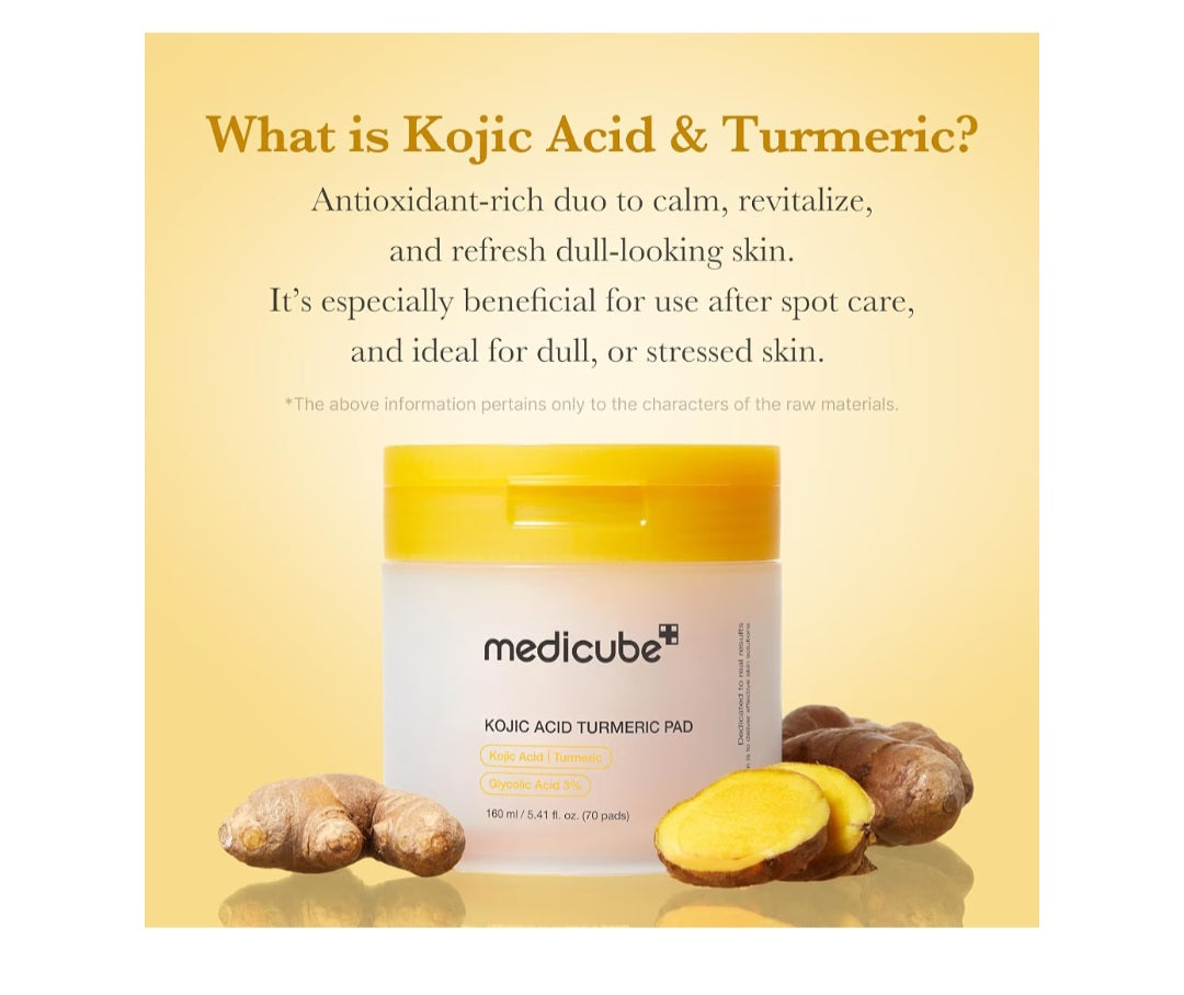 medicube Kojic Acid Renew & Smooth Duo - Kojic Acid Serum and Toner Pad