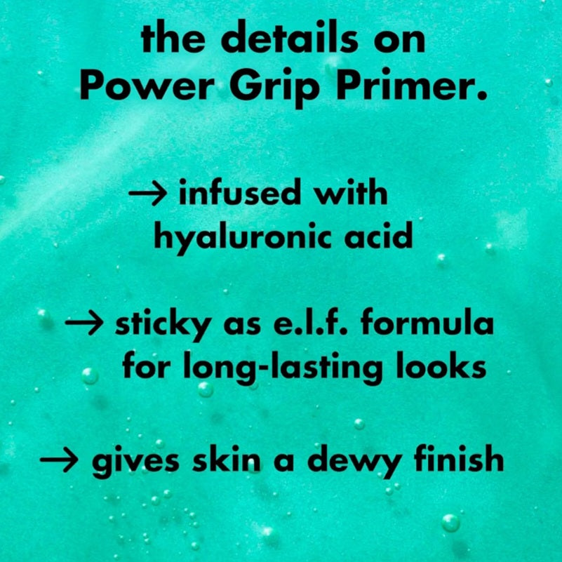 e.l.f. Power Grip Primer, Gripping & Hydrating Gel Primer, 0.811 Fl Oz