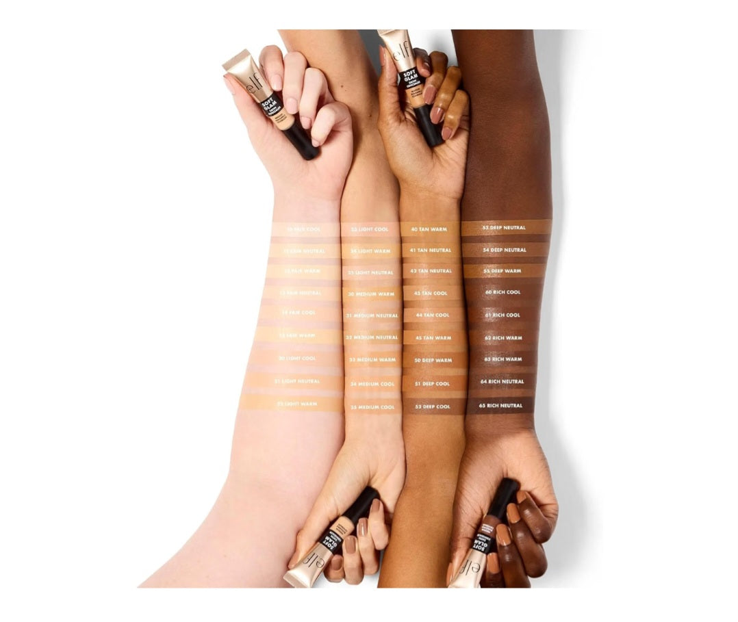 e.l.f. Soft Glam Satin Concealer, Medium Coverage, 10 Fair Cool